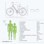 Eleglide T1 Step-Thru E-Bike, Elektrofahrrad 27.5'' Trekkingrad E-Cityrad mit 36V 13Ah Lithium-Akku bis zu 100KM Lange Range, 250W Motor, EU-konformes E Bike, LCD Display