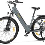 Eleglide T1 Step-Thru E-Bike, Elektrofahrrad 27.5'' Trekkingrad E-Cityrad mit 36V 13Ah Lithium-Akku bis zu 100KM Lange Range, 250W Motor, EU-konformes E Bike, LCD Display