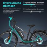 HITWAY 27,5"/28" E Bike, Elektrofahrrad Trekkingrad E-Bike Herren Damen mit 36V 13AH Akku, 250W Hinterradmotor/Mittelmotor, E-Fahrrad mit 7-Gang, Pedelec Citybike EBike für Erwachsene