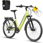 DERUIZ Quartz E-Bike Damen 28 Zoll Tiefeinsteiger, 8-Gang, 48V 13.4Ah Akku, bis zu 161 km, 55Nm Drehmoment, Hydraulische Scheibenbremsen, App, City & Trekking Elektrofahrrad für Damen & Herren