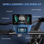 Touroll S3 Pro E-Bike Klapprad mit 1296Wh Akku, 65km-195km Reichweite, 20''x3.0'' Fat Tire Elektrofahrrad Herren Damen, 250W Motor, 50Nm Drehmoment, Ebike mit Gepäckträger, StVZO Konfor