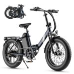 Touroll S3 Pro E-Bike Klapprad mit 1296Wh Akku, 65km-195km Reichweite, 20''x3.0'' Fat Tire Elektrofahrrad Herren Damen, 250W Motor, 50Nm Drehmoment, Ebike mit Gepäckträger, StVZO Konfor