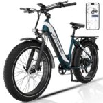 E Bike, Elektrofahrrad 48V 20Ah, 25 km/h Pedelec, 80–150 km Reichweite, E-Mountainbike mit LCD-Display, APP & NFC, Elektrisches Fahrrad für Damen und Herren