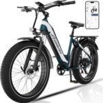 E Bike, Elektrofahrrad 48V 20Ah, 25 km/h Pedelec, 80–150 km Reichweite, E-Mountainbike mit LCD-Display, APP & NFC, Elektrisches Fahrrad für Damen und Herren