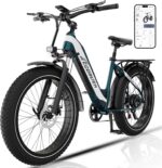 E Bike, Elektrofahrrad 48V 20Ah, 25 km/h Pedelec, 80–150 km Reichweite, E-Mountainbike mit LCD-Display, APP & NFC, Elektrisches Fahrrad für Damen und Herren
