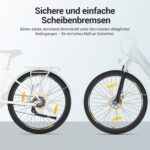 Eleglide T1 Step-Thru E-Bike, Elektrofahrrad 27.5'' Trekkingrad E-Cityrad mit 36V 13Ah Lithium-Akku bis zu 100KM Lange Range, 250W Motor, EU-konformes E Bike, LCD Display