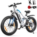 VARUN E Bike, 26 x 4.0 Zoll Ebike Herren mit 85Nm 250W Motor, 48V 18AH /13AH Akku, bis 100-150km Reichweite, 5 PAS LCD-Display, 25km/h, 7 Gang, Offroad E-Bike Fatbike für alle Geländearten