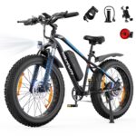 VARUN E Bike, 26 x 4.0 Zoll Ebike Herren mit 85Nm 250W Motor, 48V 18AH /13AH Akku, bis 100-150km Reichweite, 5 PAS LCD-Display, 25km/h, 7 Gang, Offroad E-Bike Fatbike für alle Geländearten