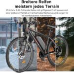 Eleglide E Bike, 27,5/29 Zoll E-Bike Herren Damen mit Hydraulische Scheibenbremse, 36V 18Ah Akku, Reichweite bis zu 150 KM, Offroad E-Mountainbike, 21 Gänge Elektrofahrrad, Mopride 2