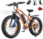 VARUN E Bike, 26 x 4.0 Zoll Ebike Herren mit 85Nm 250W Motor, 48V 18AH /13AH Akku, bis 100-150km Reichweite, 5 PAS LCD-Display, 25km/h, 7 Gang, Offroad E-Bike Fatbike für alle Geländearten