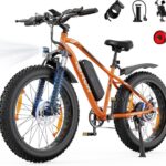 VARUN E Bike, 26 x 4.0 Zoll Ebike Herren mit 85Nm 250W Motor, 48V 18AH /13AH Akku, bis 100-150km Reichweite, 5 PAS LCD-Display, 25km/h, 7 Gang, Offroad E-Bike Fatbike für alle Geländearten
