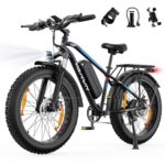 VARUN E Bike, E-Bike Herren mit 26 * 4.0" Fat Tire, 48V 18AH Akku, Bis zu 150 KM, 85Nm 250W Motor, 25KM/H, Offroad Ebike Mountainbike mit 7-Gang, All-Terrain Elektrofahrrad Herren, EU-Konformes
