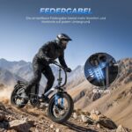 Touroll S3 Pro E-Bike Klapprad mit 1296Wh Akku, 65km-195km Reichweite, 20''x3.0'' Fat Tire Elektrofahrrad Herren Damen, 250W Motor, 50Nm Drehmoment, Ebike mit Gepäckträger, StVZO Konfor
