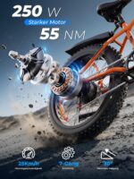 VARUN E Bike, 26 x 4.0 Zoll Ebike Herren mit 85Nm 250W Motor, 48V 18AH /13AH Akku, bis 100-150km Reichweite, 5 PAS LCD-Display, 25km/h, 7 Gang, Offroad E-Bike Fatbike für alle Geländearten