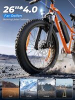 VARUN E Bike, 26 x 4.0 Zoll Ebike Herren mit 85Nm 250W Motor, 48V 18AH /13AH Akku, bis 100-150km Reichweite, 5 PAS LCD-Display, 25km/h, 7 Gang, Offroad E-Bike Fatbike für alle Geländearten
