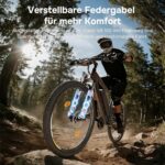 Eleglide E Bike, 27,5/29 Zoll E-Bike Herren Damen mit Hydraulische Scheibenbremse, 36V 18Ah Akku, Reichweite bis zu 150 KM, Offroad E-Mountainbike, 21 Gänge Elektrofahrrad, Mopride 2